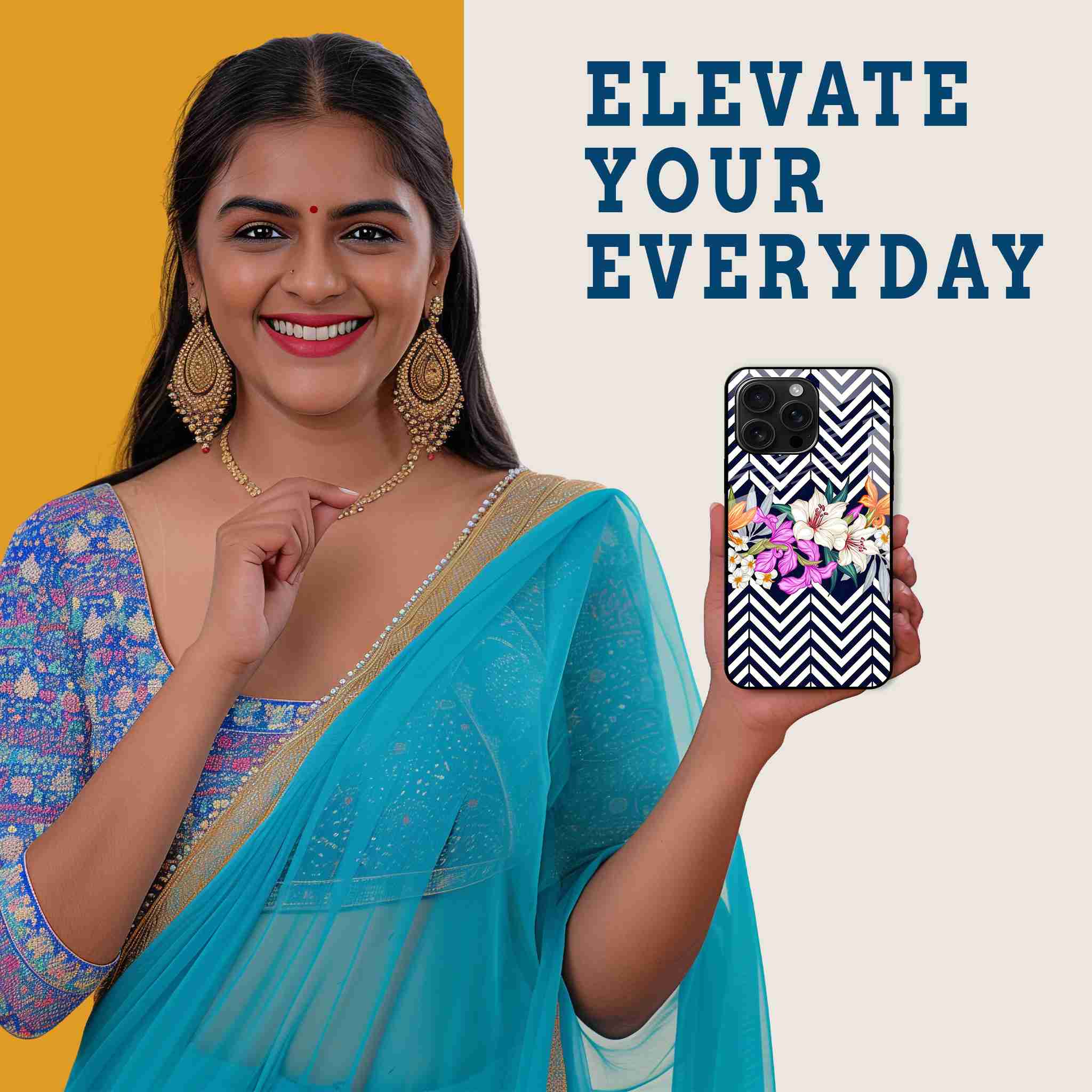 Native Bloom Mobile Back Cover Woman Image