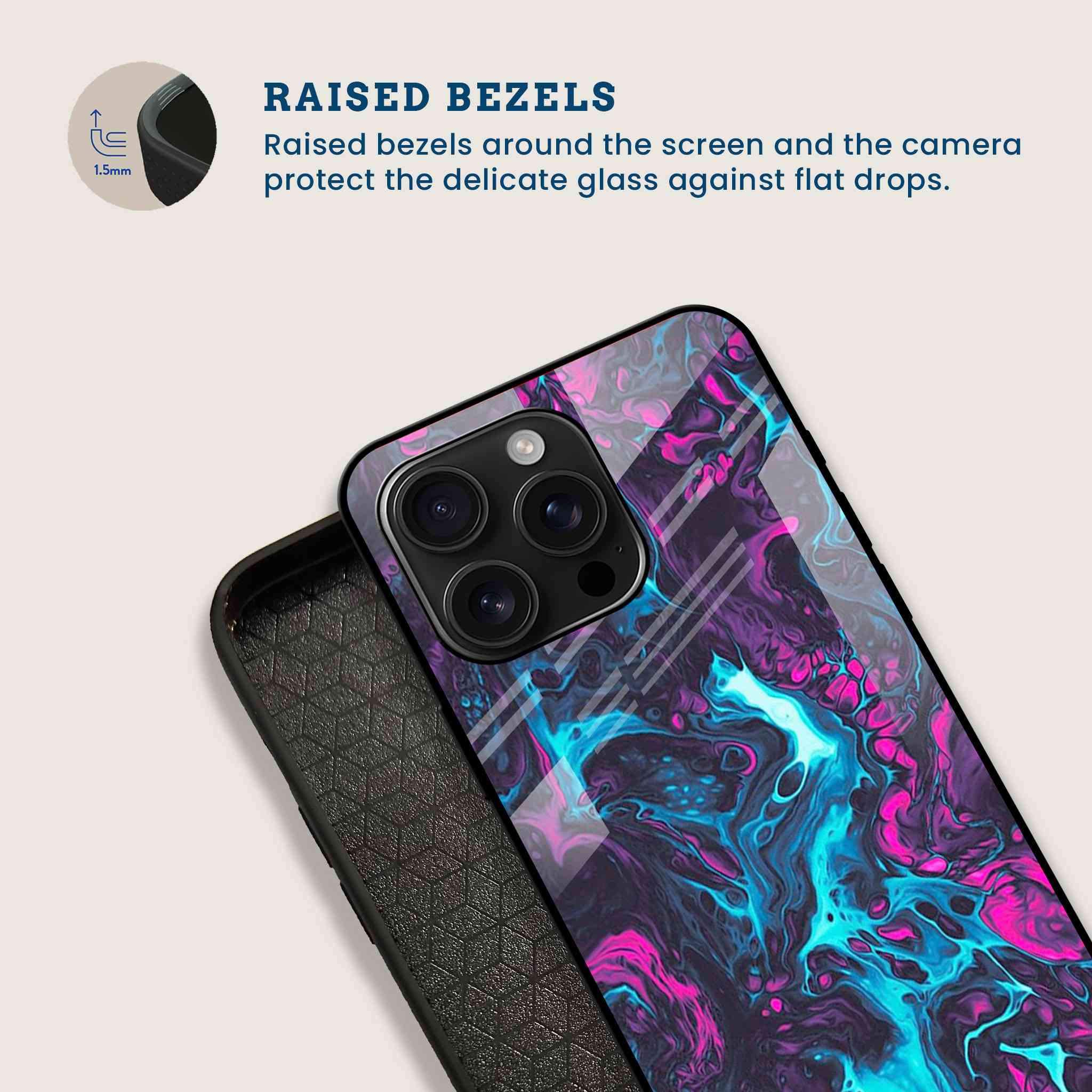 Nebula Cosmic Swirl Mobile Back Cover Bezel Image