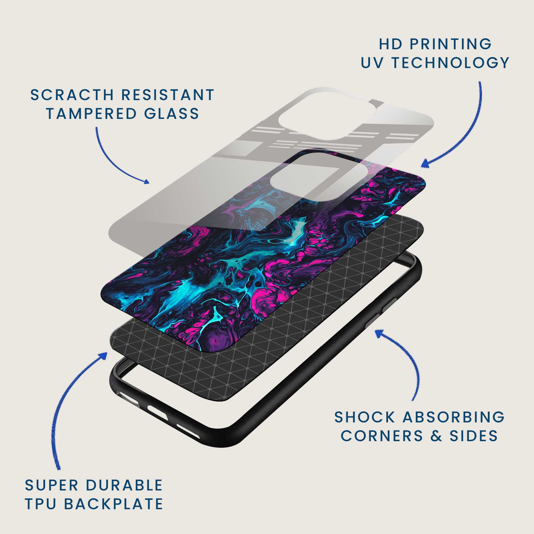 Nebula Cosmic Swirl Mobile Back Cover Layer Image