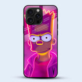 Neon Simpson Mobile Back Cover Main Image