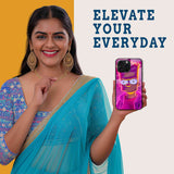 Neon Simpson Mobile Back Cover Woman Image