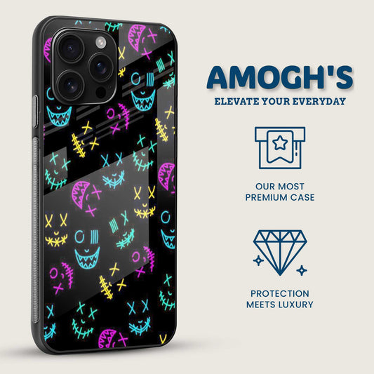Neon Spooky Mobile Back Cover Side Image