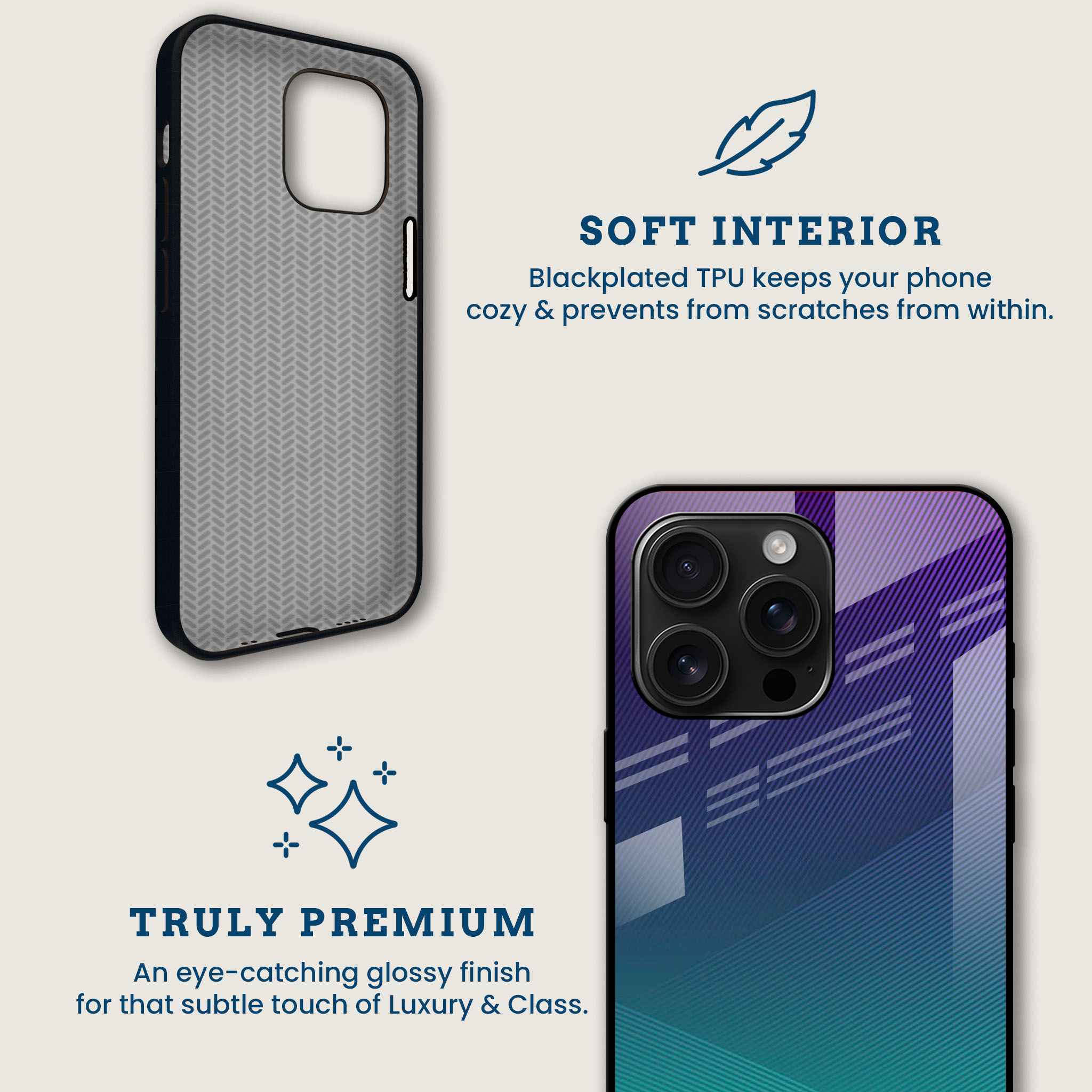 Ocean Breeze Gradient Mobile Back Cover Brand Image