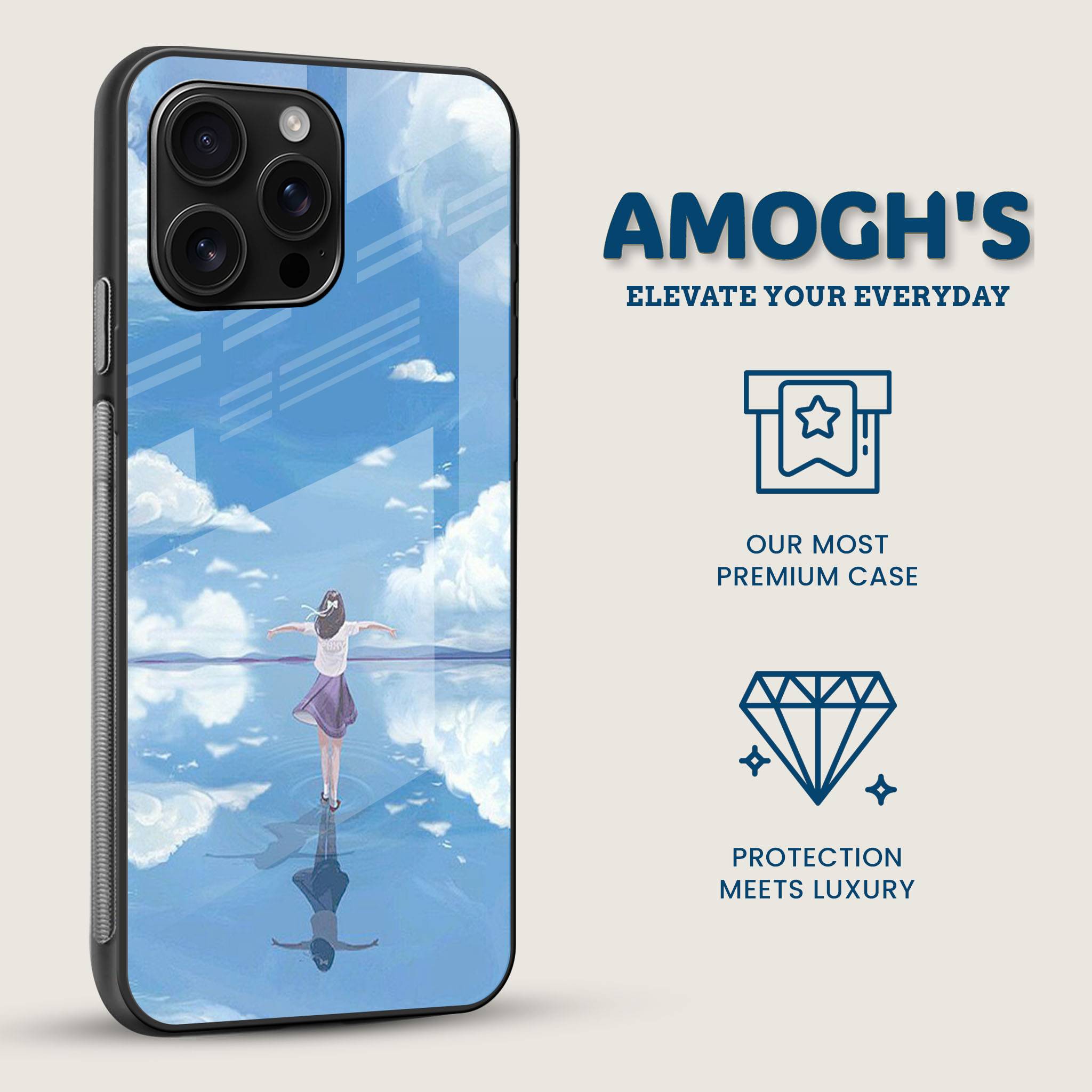 Ocean Girl Mobile Back Cover Side Image