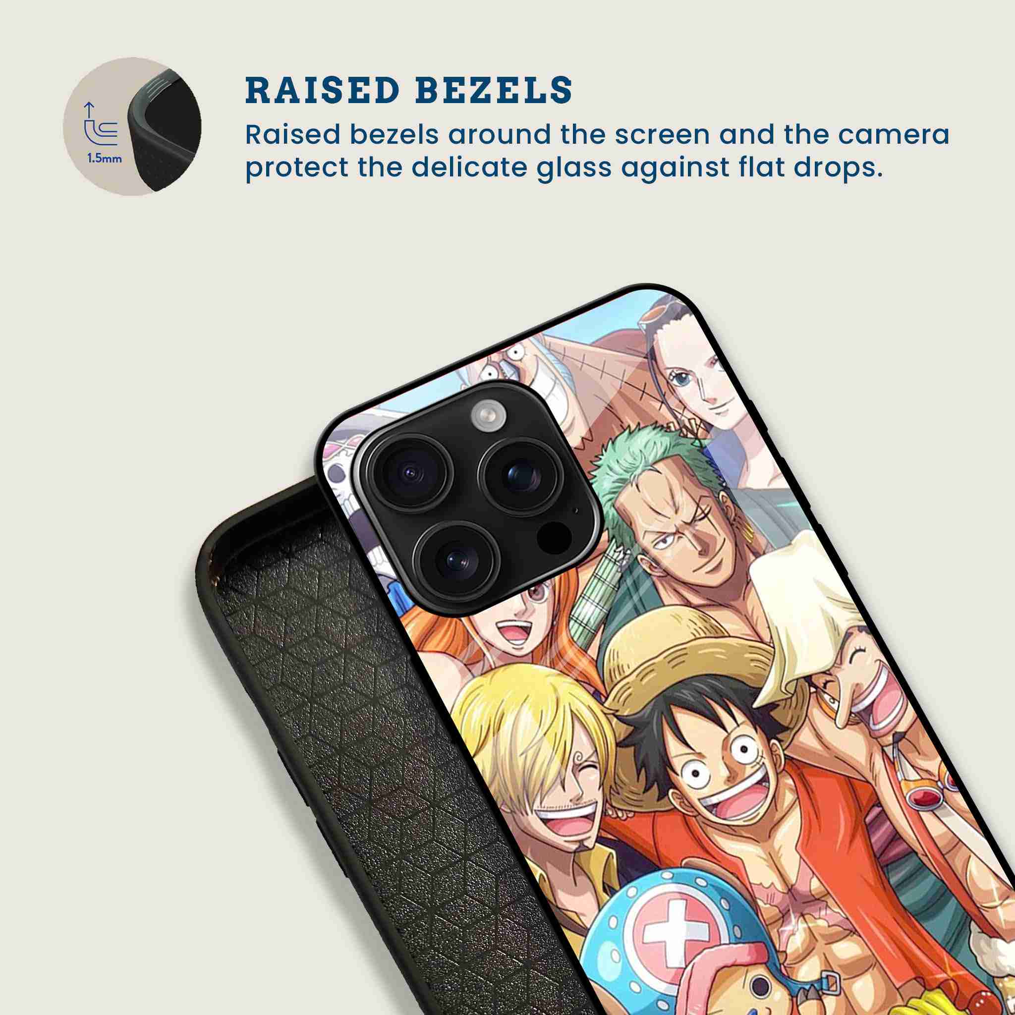 One Piece Crew Mobile Back Cover Bezel Image