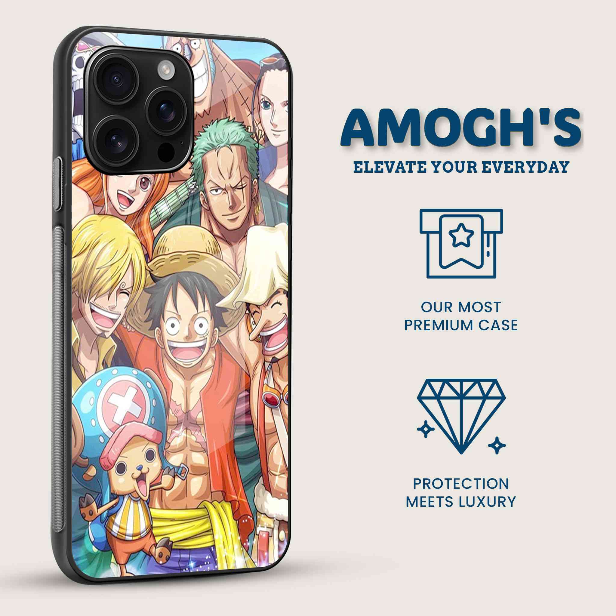 One Piece Crew Mobile Back Cover Side Image