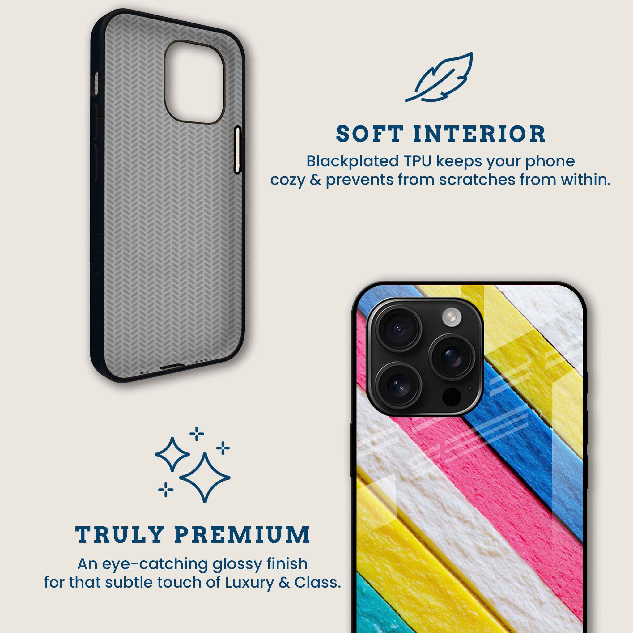 Painted Plank Mobile Back Cover Brand Image