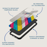 Painted Plank Mobile Back Cover Layer Image