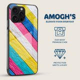 Painted Plank Mobile Back Cover Side Image