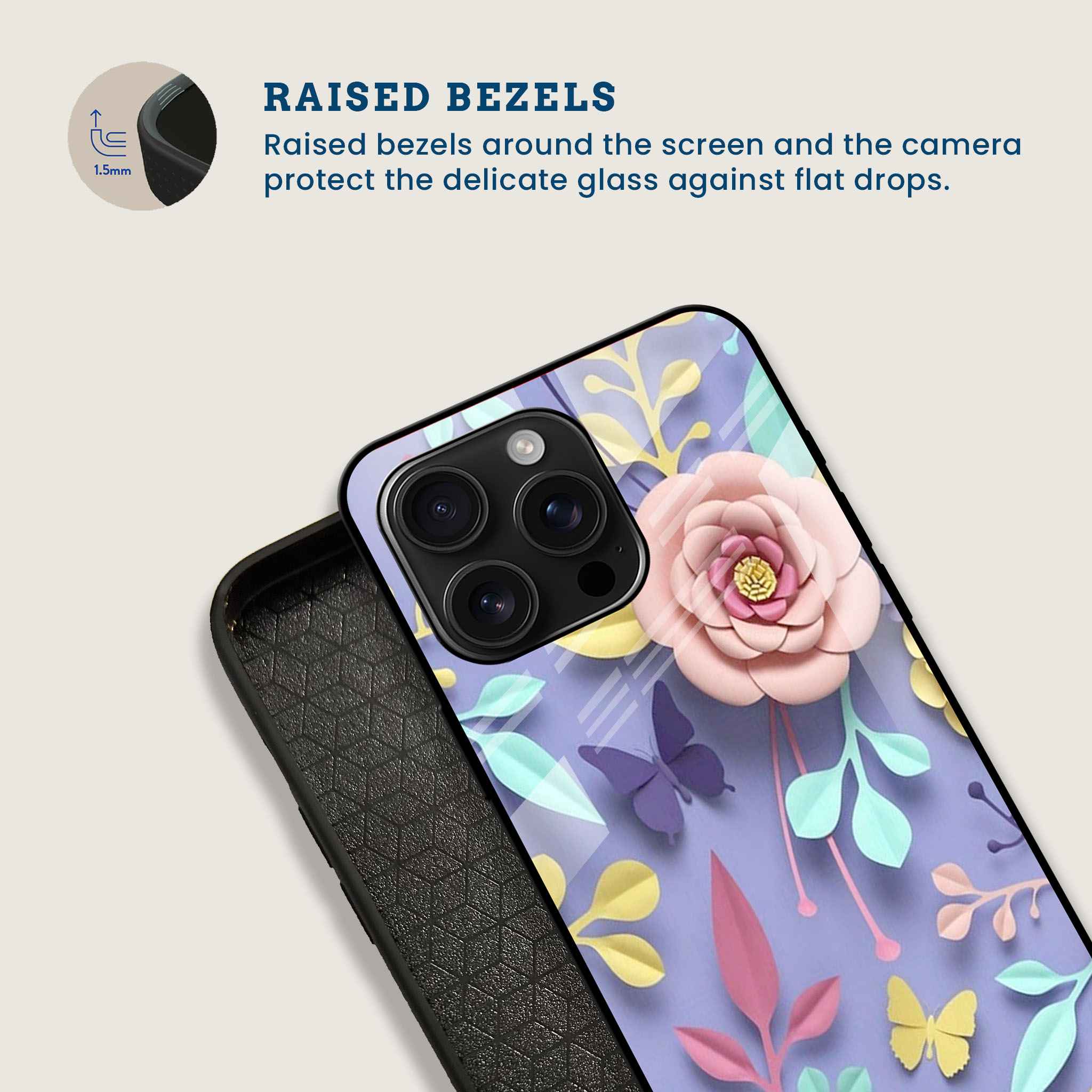 Pastel Petals Mobile Back Cover Bezel Image