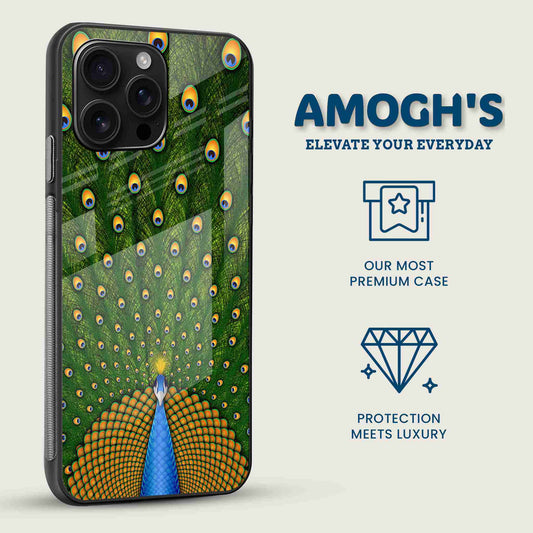 Peacock Pride Vibrant Mobile Back Cover Side Image