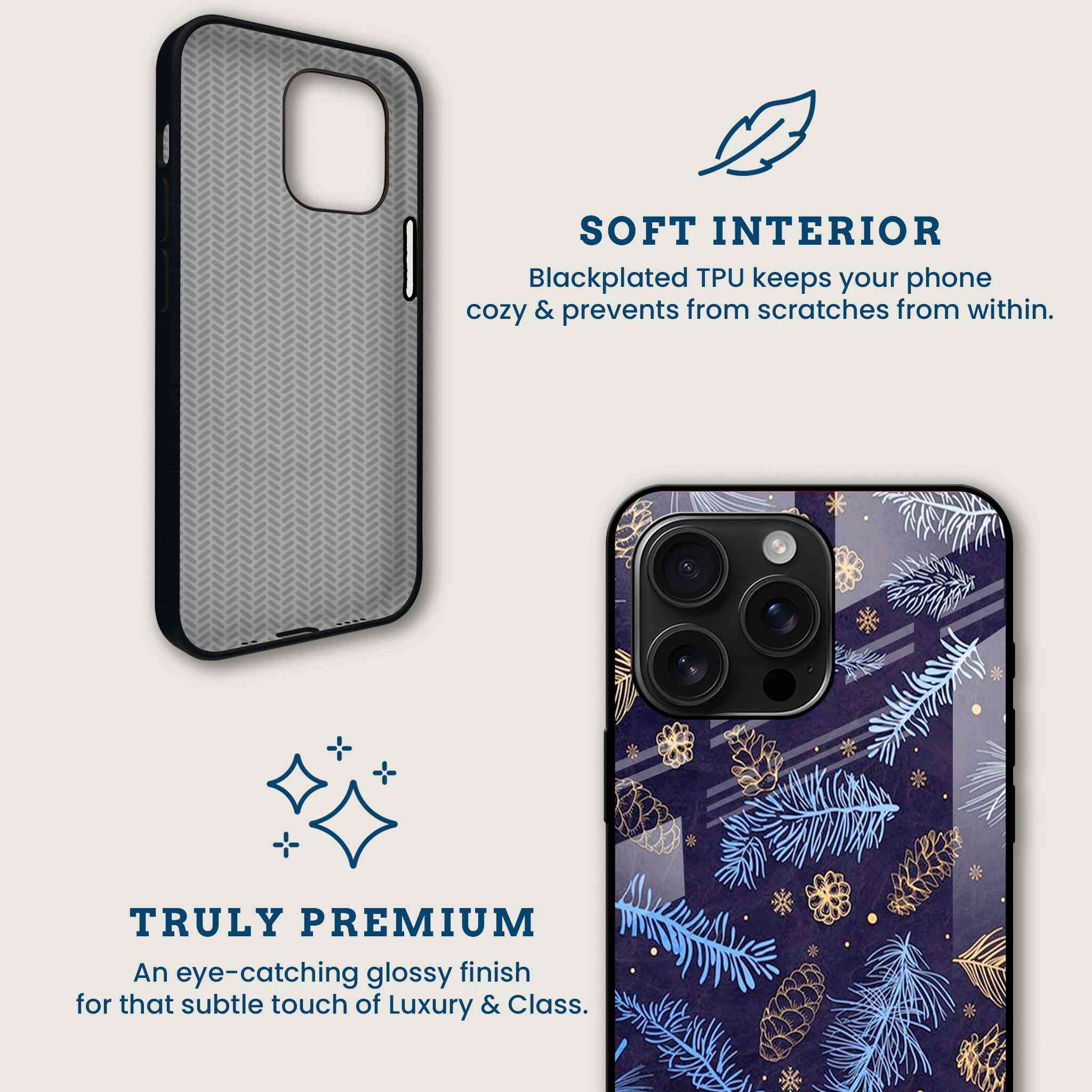 Pine Branch Mobile Back Cover Brand Image