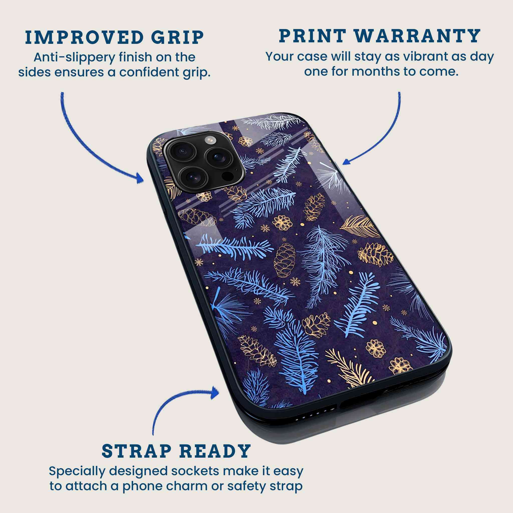 Pine Branch Mobile Back Cover Feature Image