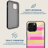 Pink Gold Glam Mobile Back Cover Brand Image