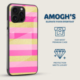 Pink Gold Glam Mobile Back Cover Side Image