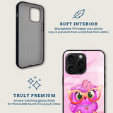 Pink Owl Mobile Back Cover Brand Image