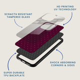Plum Dots Retro Mobile Back Cover Layer Image
