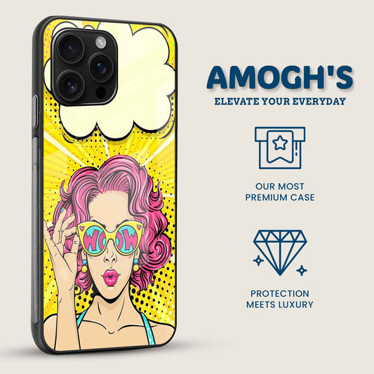 Pop Art Diva Mobile Back Cover Side Image