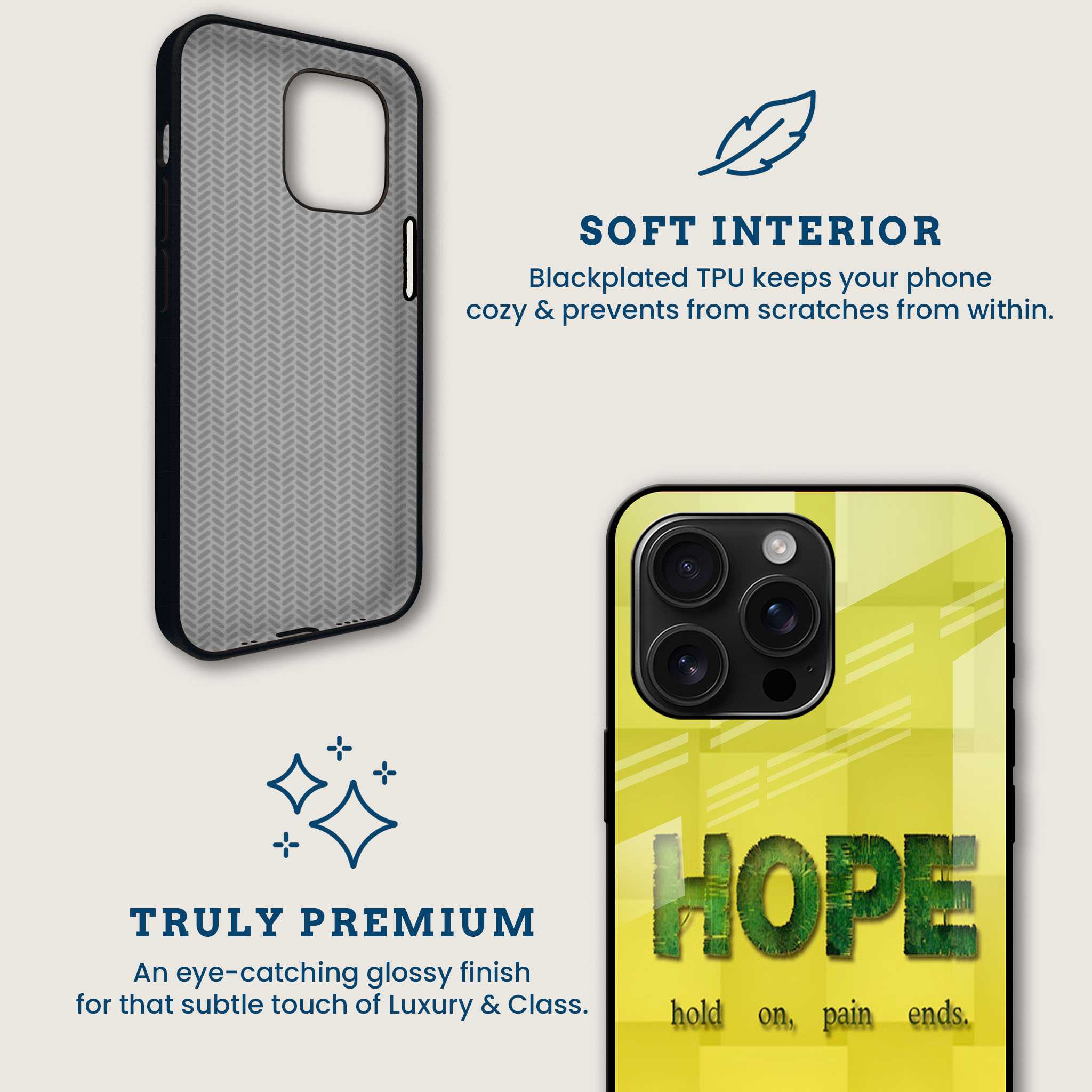 Positive Vibes Mobile Back Cover Brand Image