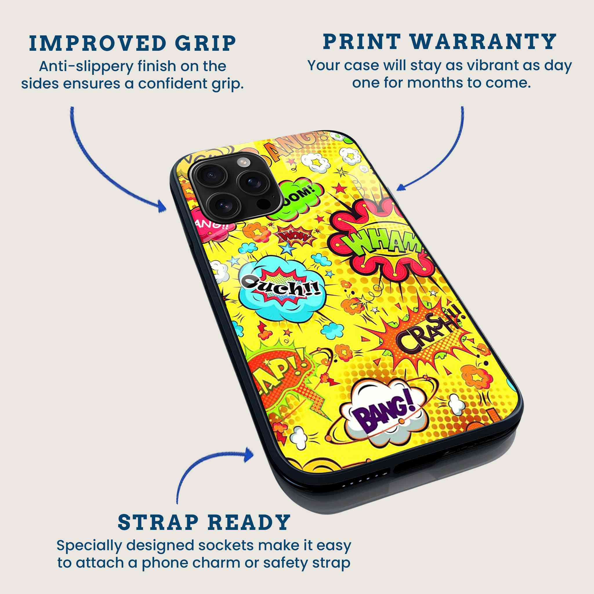 Pow Comic Pop Mobile Back Cover Feature Image