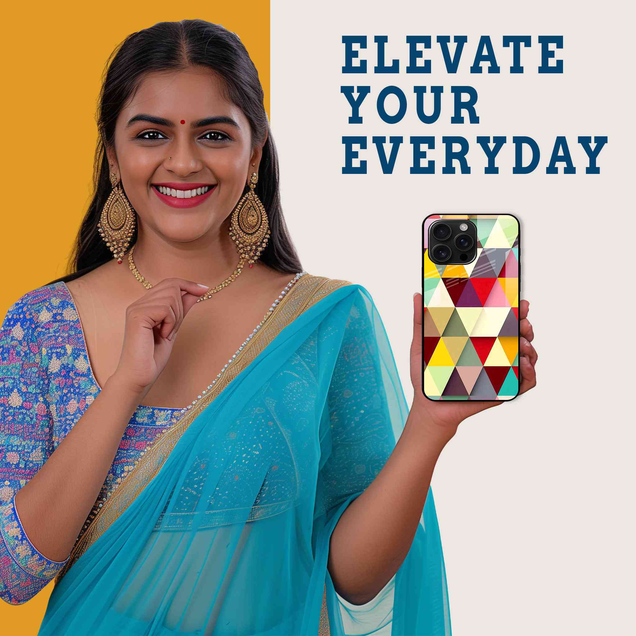 Power Prism Mobile Back Cover Woman Image