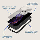Purple Galaxy Mobile Back Cover Layer Image