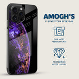 Purple Galaxy Mobile Back Cover Side Image