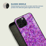 Purple Pixel Art Mobile Back Cover Bezel Image