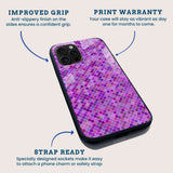 Purple Pixel Art Mobile Back Cover Feature Image