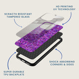 Purple Pixel Art Mobile Back Cover Layer Image