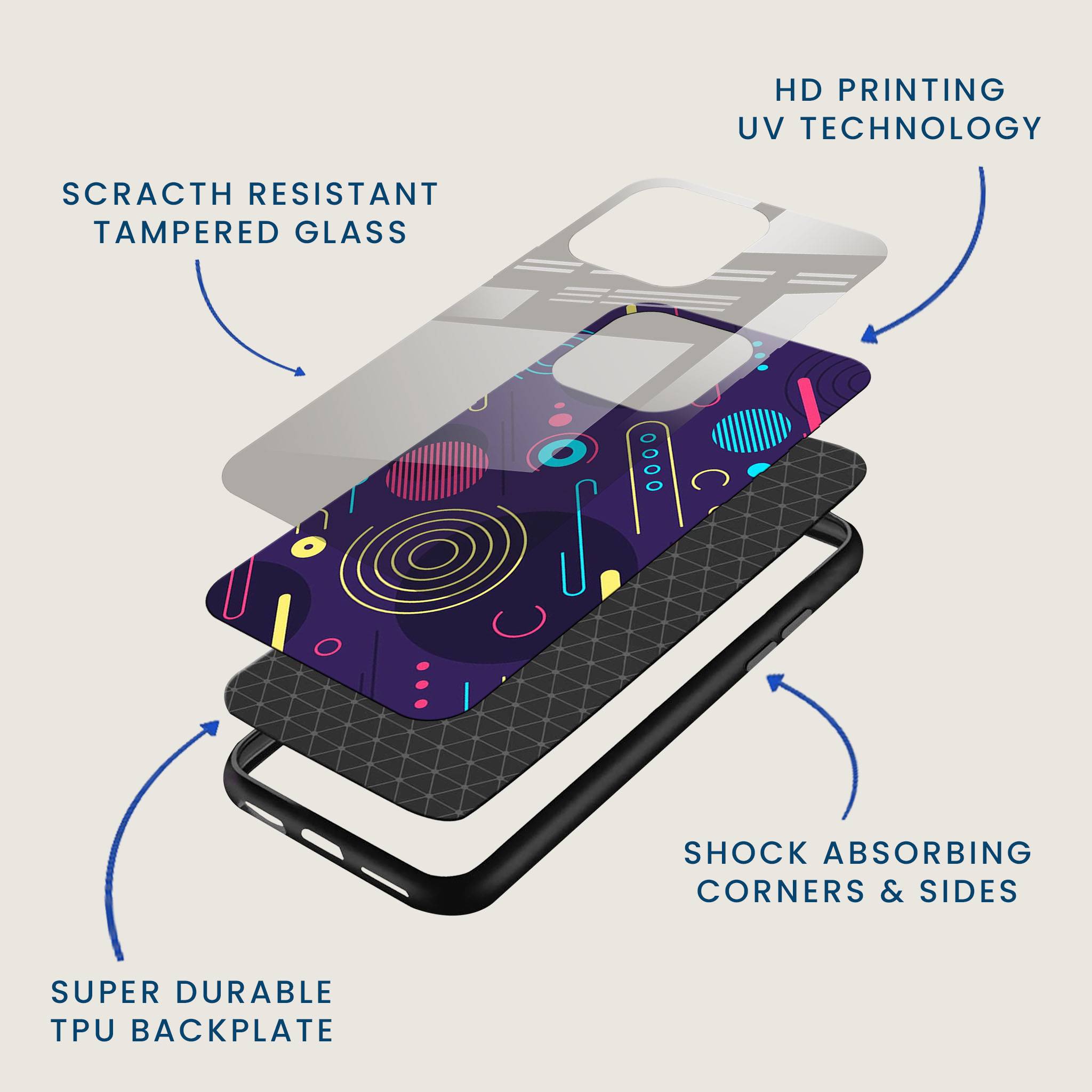 Purple Playground Mobile Back Cover Layer Image