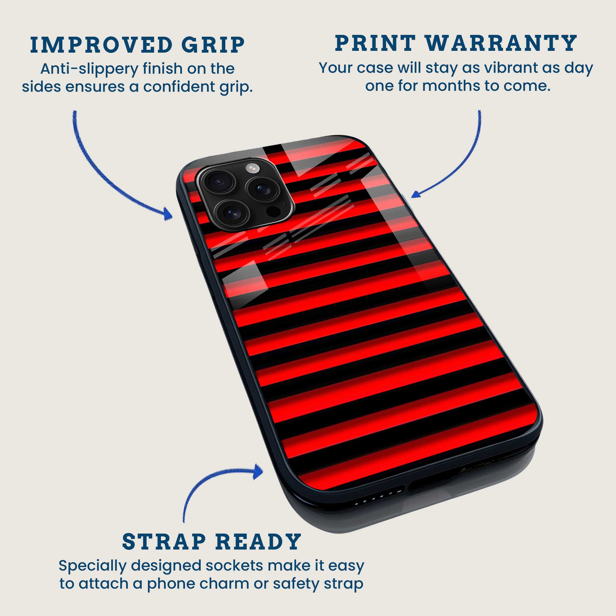 Racer Stripes Mobile Back Cover Feature Image