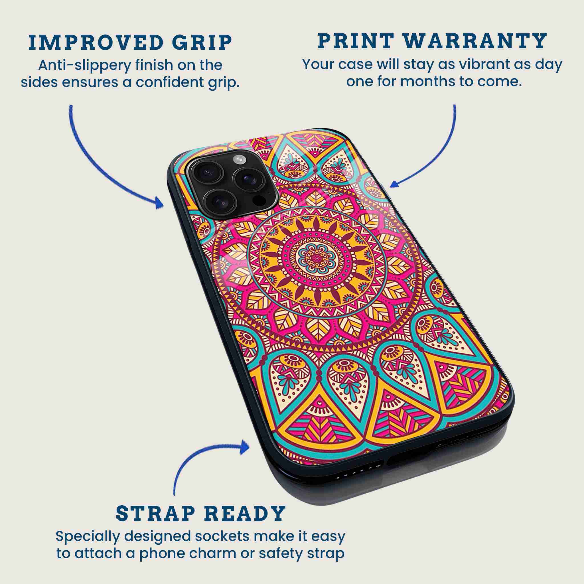 Radiant Mandala Mobile Back Cover Feature Image