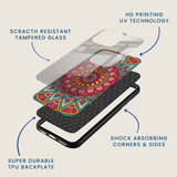 Radiant Mandala Mobile Back Cover Layer Image