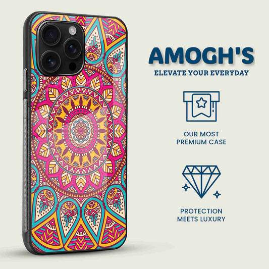 Radiant Mandala Mobile Back Cover Side Image