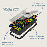 Rainbow Feathers Mobile Back Cover Layer Image