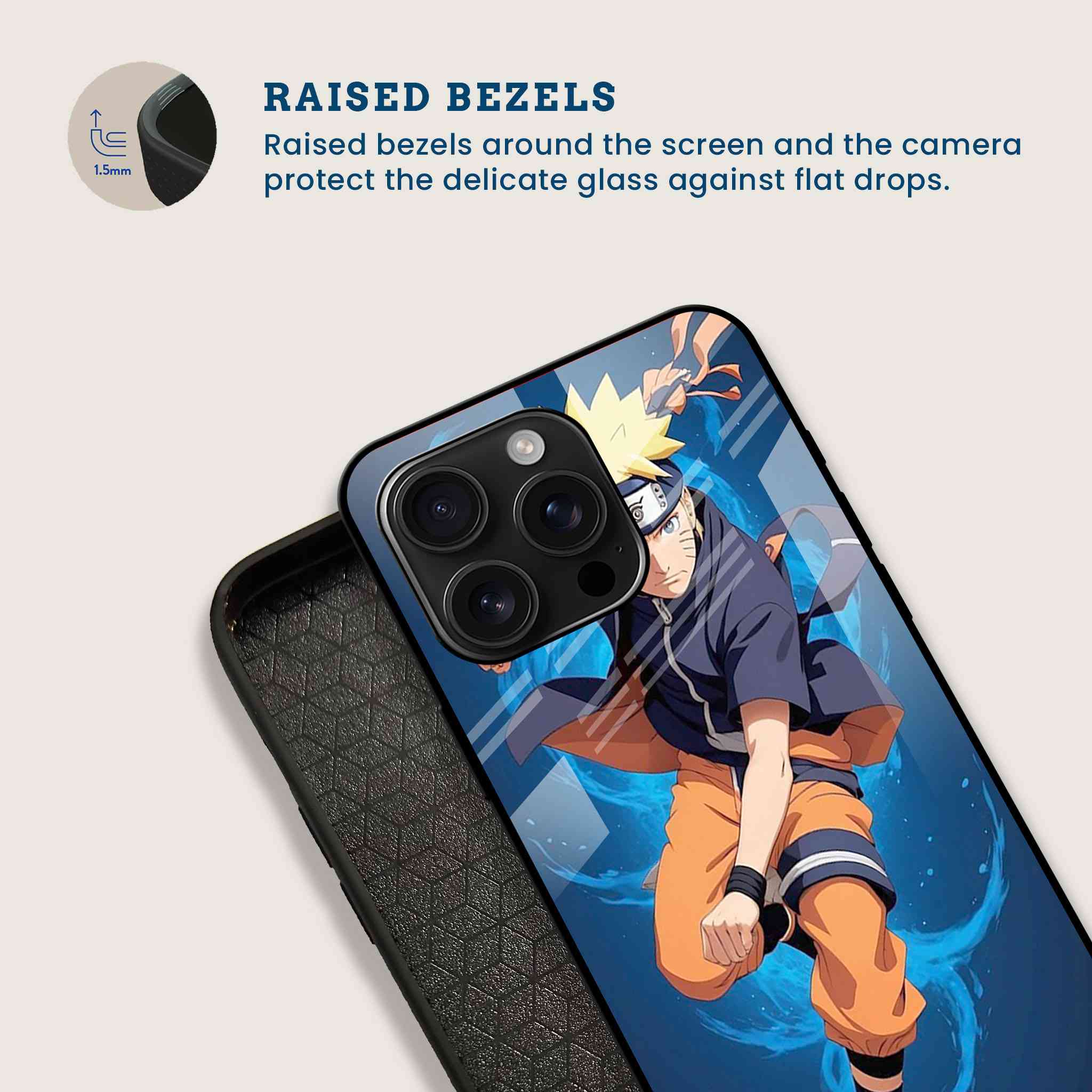 Rasengan Naruto Mobile Back Cover Bezel Image