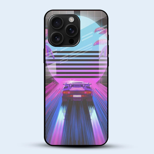 Retro Drive 80s Car Art Mobile Back Cover Main Image