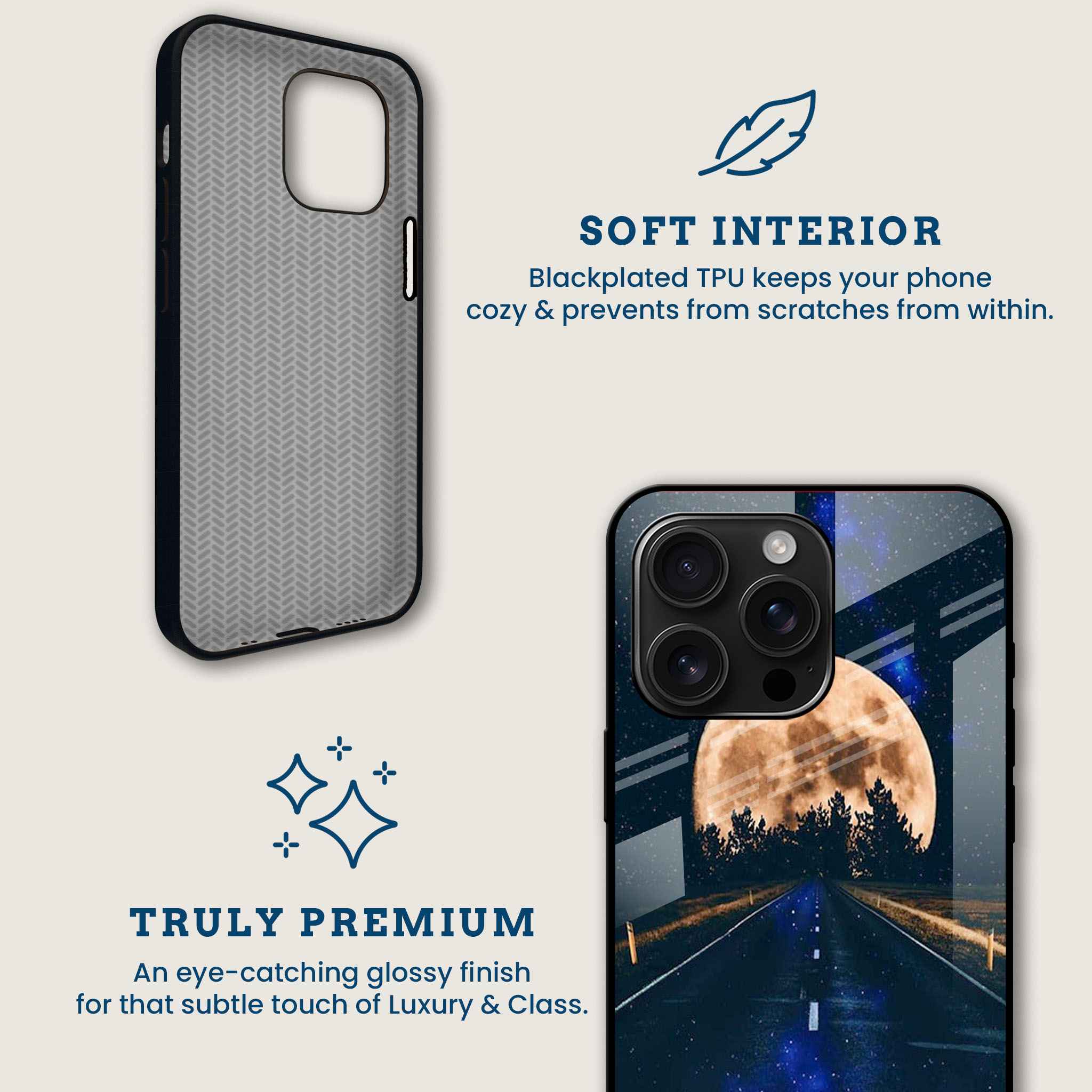 Road to the Moon Mobile Back Cover Brand Image