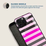 Rocker Chic Striped Style Mobile Back Cover Bezel Image