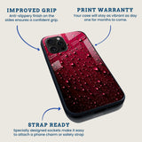 Ruby Waterdrop Mobile Back Cover Feature Image