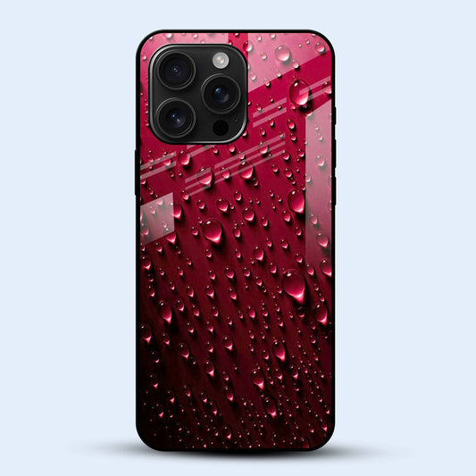 Ruby Waterdrop Mobile Back Cover Main Image