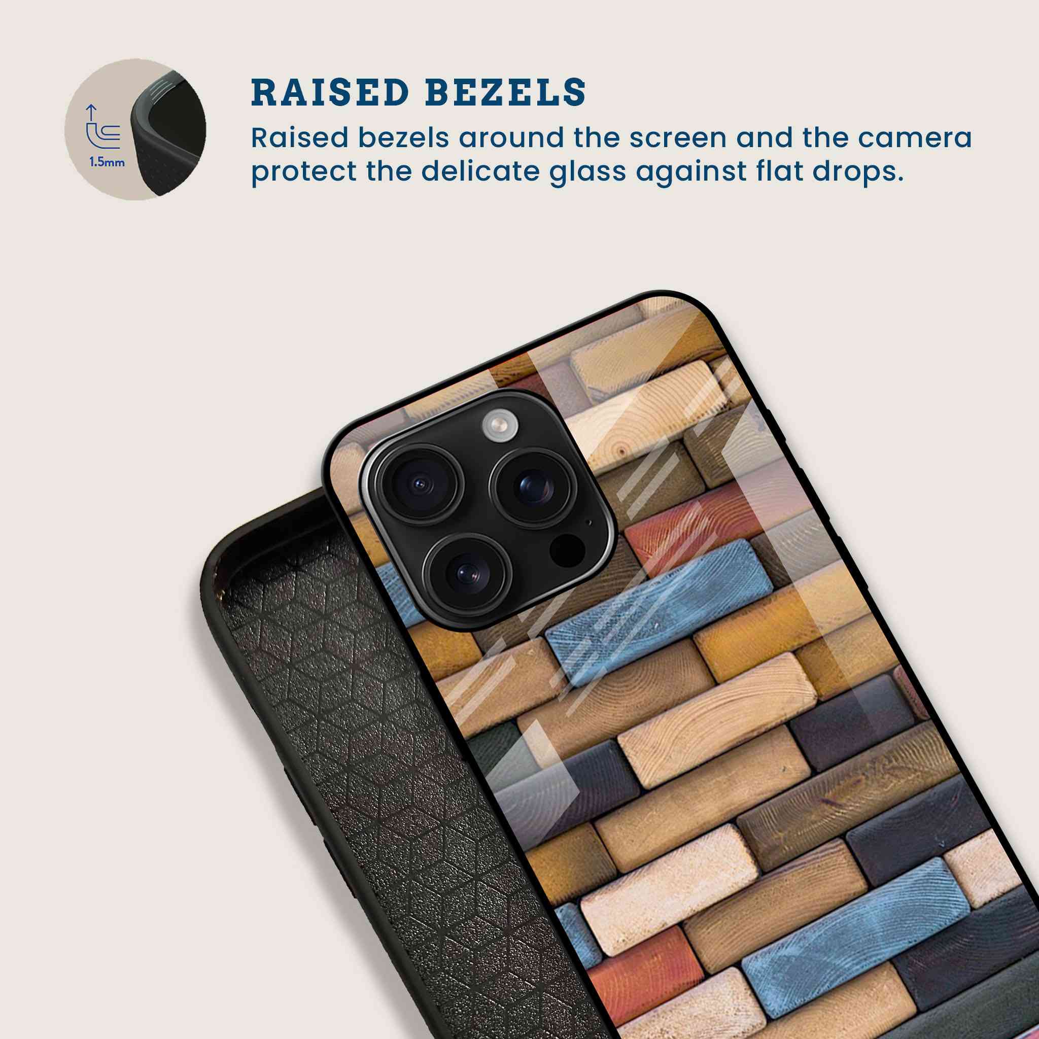 Rustic Brick Wall Mobile Back Cover Bezel Image