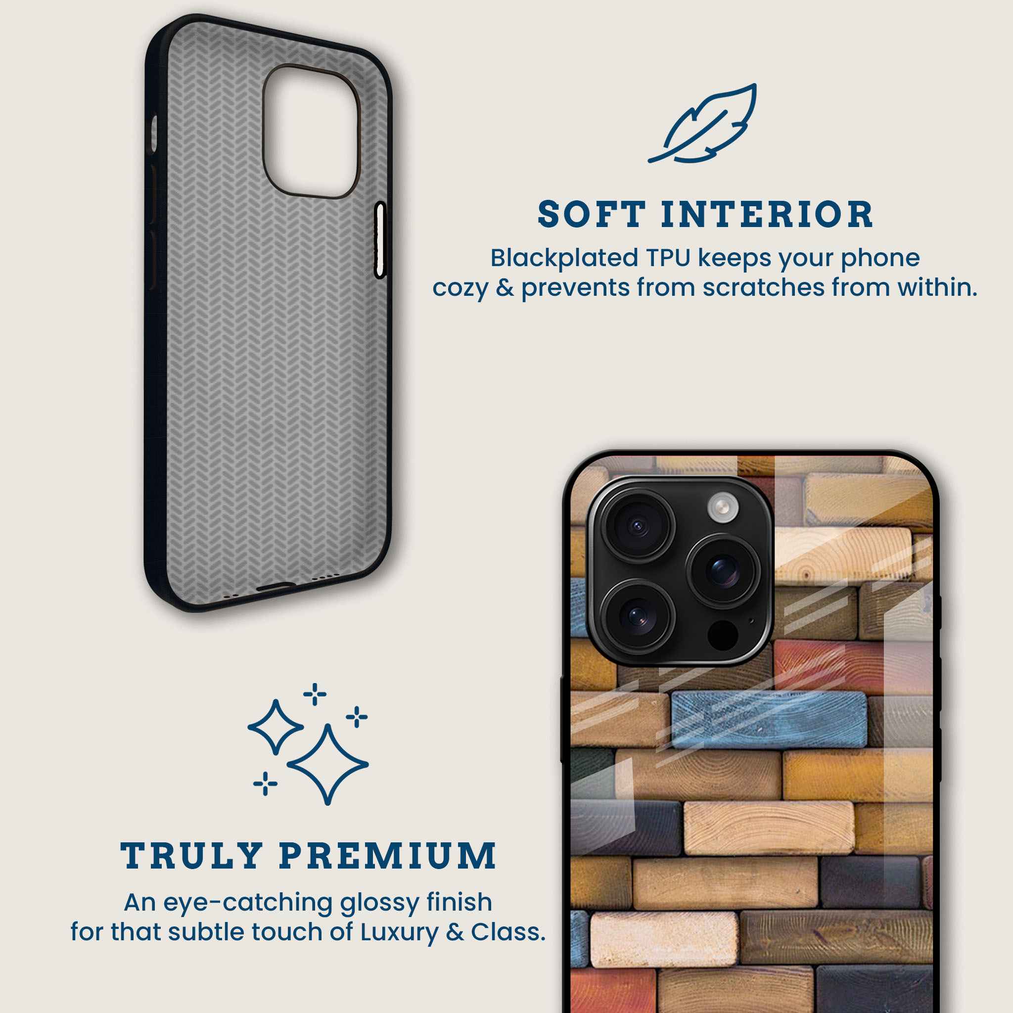 Rustic Brick Wall Mobile Back Cover Brand Image