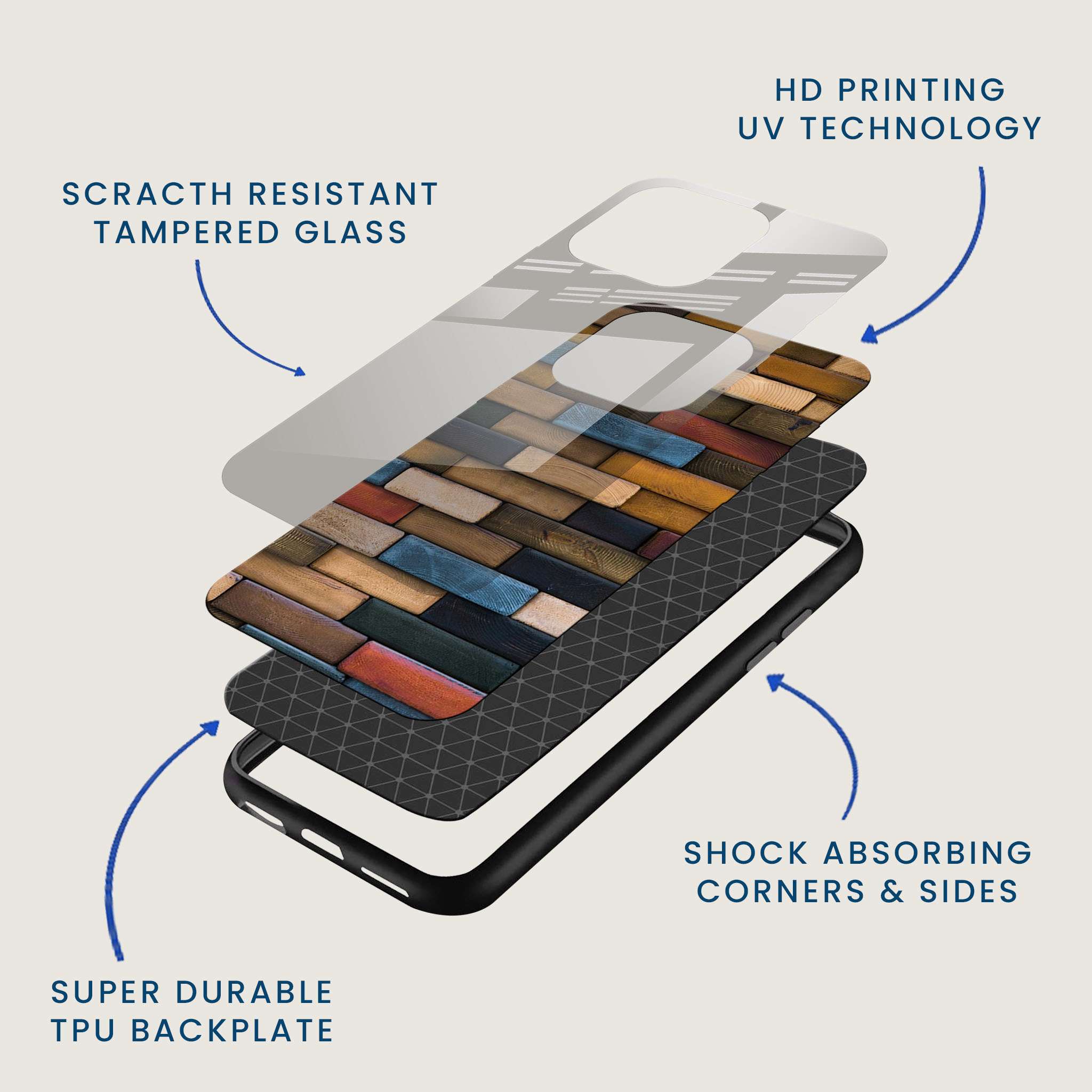 Rustic Brick Wall Mobile Back Cover Layer Image