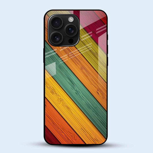 Rustic Rainbow Wood Mobile Back Cover Main Image