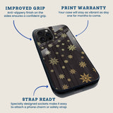 Rustic Snowflake Mobile Back Cover Feature Image