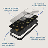 Rustic Snowflake Mobile Back Cover Layer Image