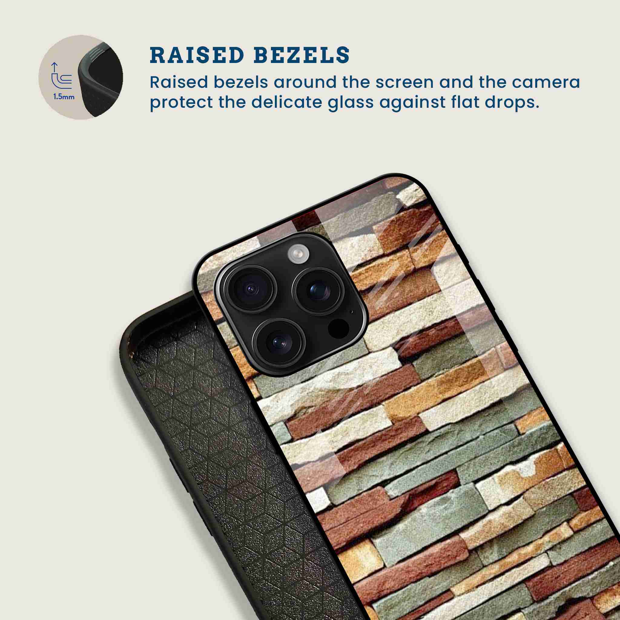Rustic Stonewall Mobile Back Cover Bezel Image