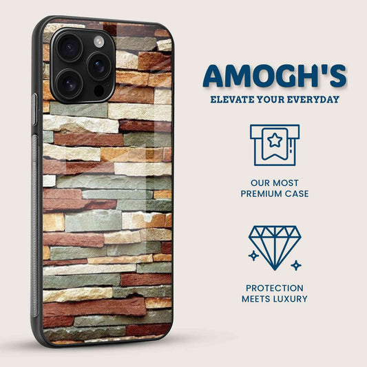 Rustic Stonewall Mobile Back Cover Side Image
